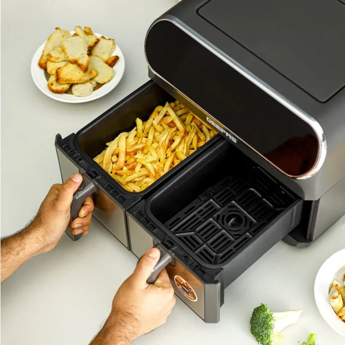Geepas Digital Dual Air Fryer 9L