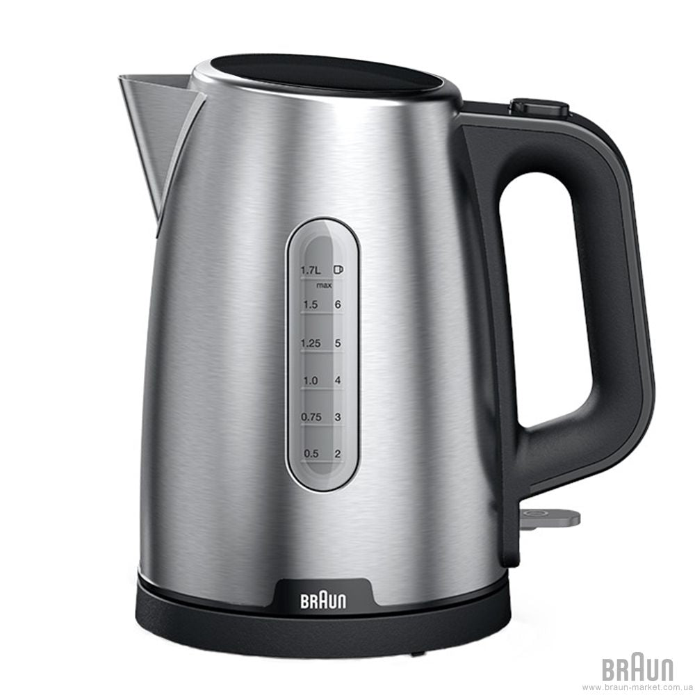 Braun Stainless Steel PurShine Water kettle 2200W 1.7L