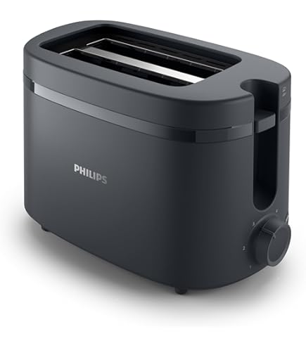 Philips Toaster, 760-900W, 2 Large Slots, 8 Browning Settings